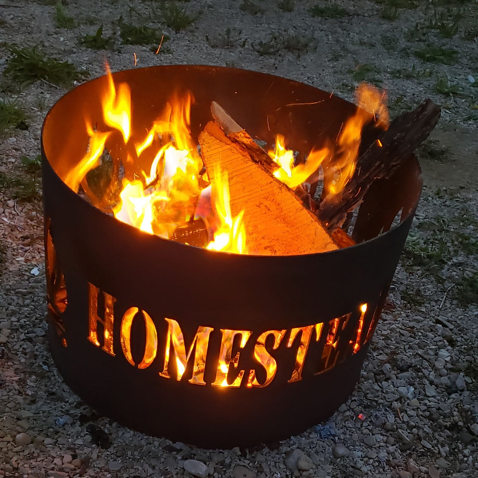 Cabin exterior with trees