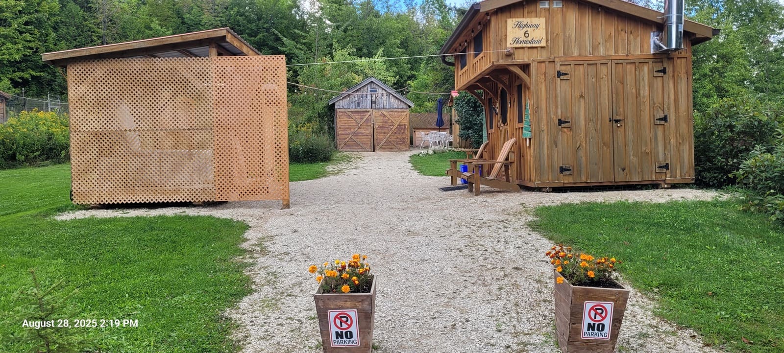 Hiking trail on the property